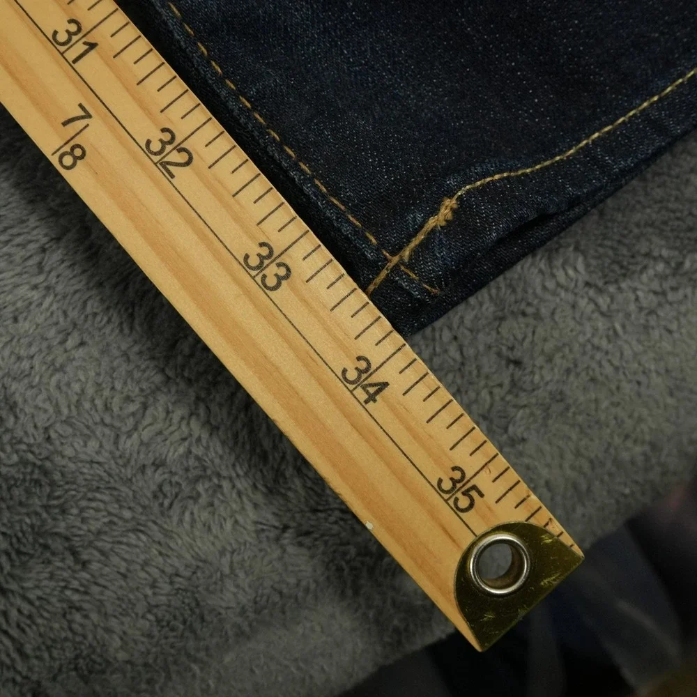 Polo Ralph Lauren Jeans Mens 37x34‎ Dark Blue Varick Slim Straight Denim